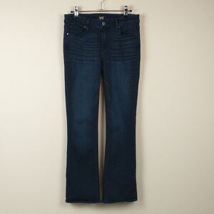 Paige Manhattan Jeans Womens 27 Blue Huron Bootcut Dark Wash